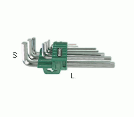 I-8PK029 šešiabriaunių raktų rinkinys 9vnt