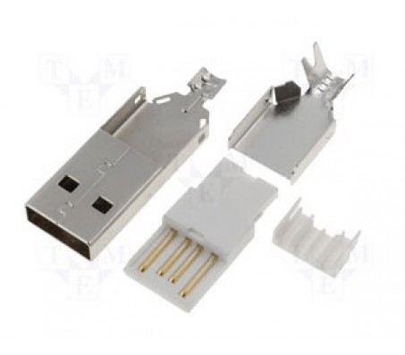 USBA-W kištukas USB-A lituojamas