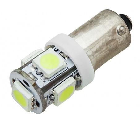 6100 automobilinė lempa LED BA9 5SMD 3.4W