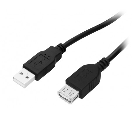 66-037 laidas USB A kištukas - USB A lizdas, 1m