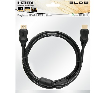 92-034 laidas HDMI-HDMI 1.5m su šarvu