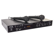 ATM6100MP5-HDMI stiprintuvas karaoke + 2x rankiniai mikrofonai, 2x 50W, 8omų