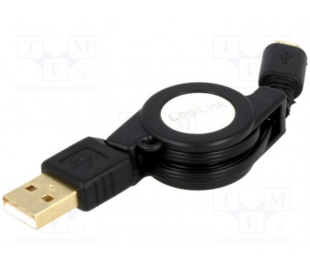 CU0090 laidas USB - micro USB2.0, 0.75m