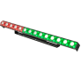 FXBAR140 blinderis 14x 3W CREE LED + 56x 3-in-1 RGB LED matricos foninis šviesos efektas