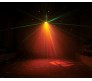 GOBO STARWASH šviesos efektas trys-viename: Gobos + Washer + RG lazeris