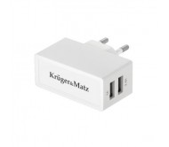 KM0017-2.4 įkroviklis 2x USB 2400mA