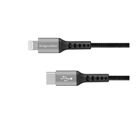 KM1267 laidas USB C tipo - kišt.Lightning C94 MFi 1m.