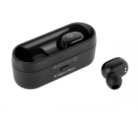 KMP-AD1 belaidės Bluetooth 5.0 ausinės su įkrovikliu-dėklu, laisvų rankų sistema AirDOTS 1