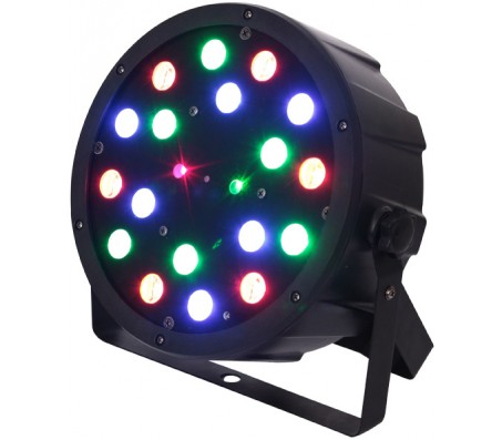 LEDPAR-LAS šv.efektas 18x 1W RGB LED su raudonu-žaliu lazeriu