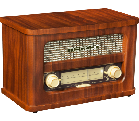 MAD-RETRORADIO FM radijo imtuvas su Bluetooth, 10W