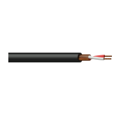 MC105B/1 mikrofoninis kabelis - juodas, balansinis, lankstus 2 x 0.125 mm² - 26 AWG