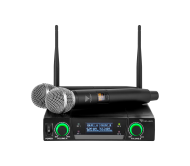 MIK0148 belaidė sistema su 2 UHF mikrofonais