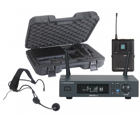PACK-UHF410-HEAD-F5 belaidžio segamo ant diržo mikrofono sistema UHF 514-564MHz