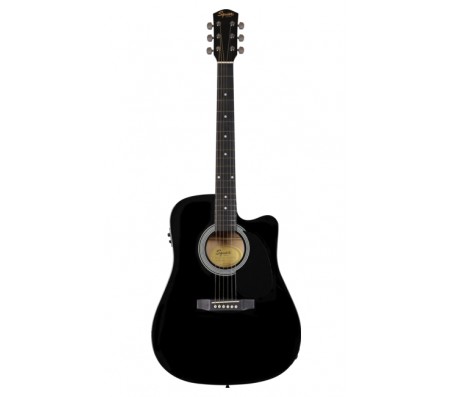 SA-105CE BLACK elektro akustinė gitara