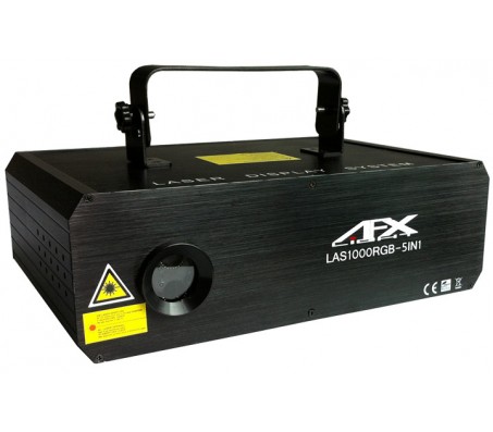 SCAN1000FX5-RGB animuojamas lazeris 1000mW RGB su ILDA ir DMX sąsaja