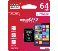 TGD-M1AA0640R11 atminties kortelė su adapteriu microSD 64GB UHS-1