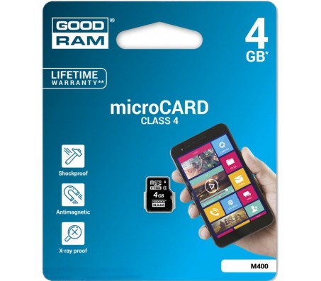 TGD-M4000040R11 atminties kortelė microSD 4GB 4-klasė