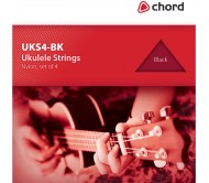 UKS4-BK stygos ukulelei - juodos