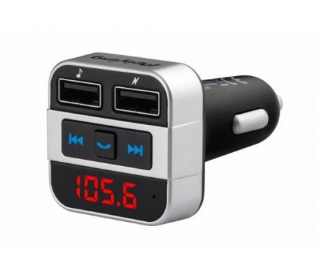 URZ0468 FM siųstuvas su laisvų rankų įranga Bluetooth/MP3/2x USB