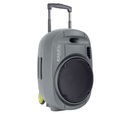 PORT12VHF-GR-MKII nešiojama garso sistema su akumuliatoriumi + 2x VHF belaidžiai mikrofonai, USB/SD/AUX/Bluetooth, 12''/30cm